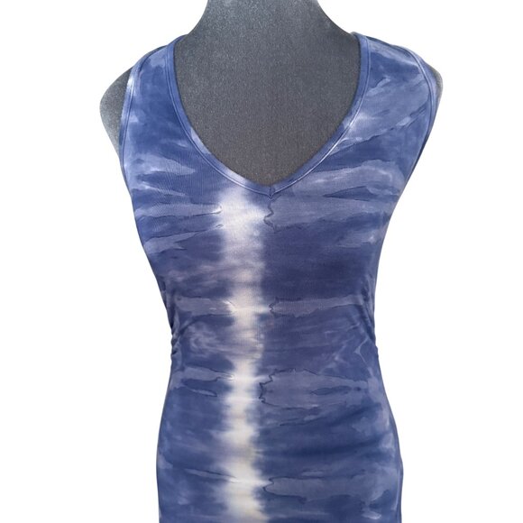 River & Sky Sleeveless Tie-Dye Maxi Dress Blue/Green Size XS - Picture 2 of 7